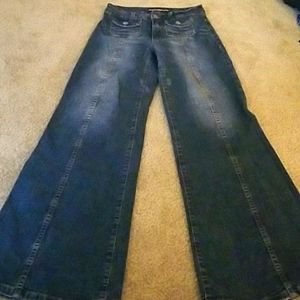 Bebe distressed flare Jean's XS